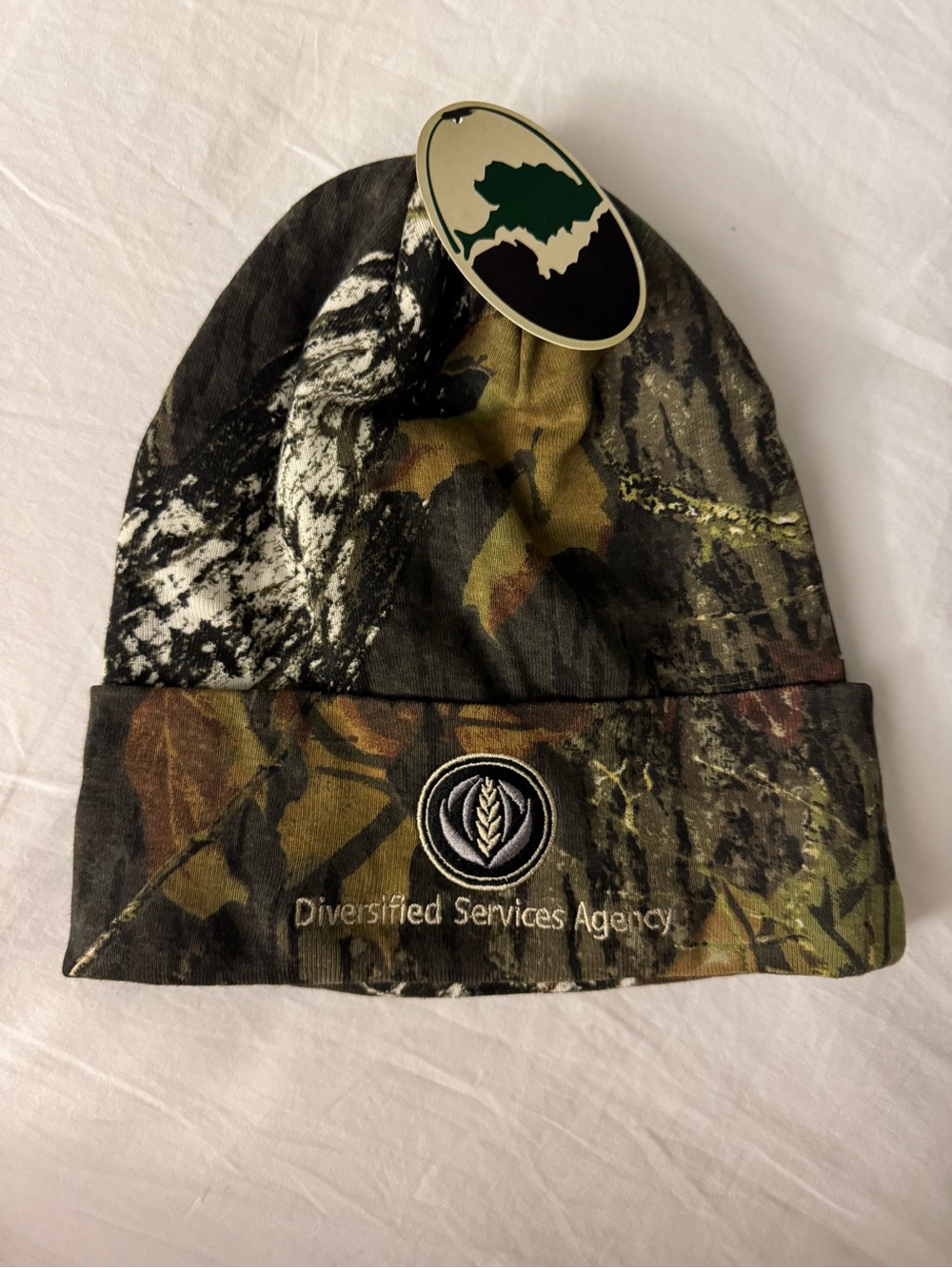 Mossy Oak Camouflage Beanie in Green, Brown & Black